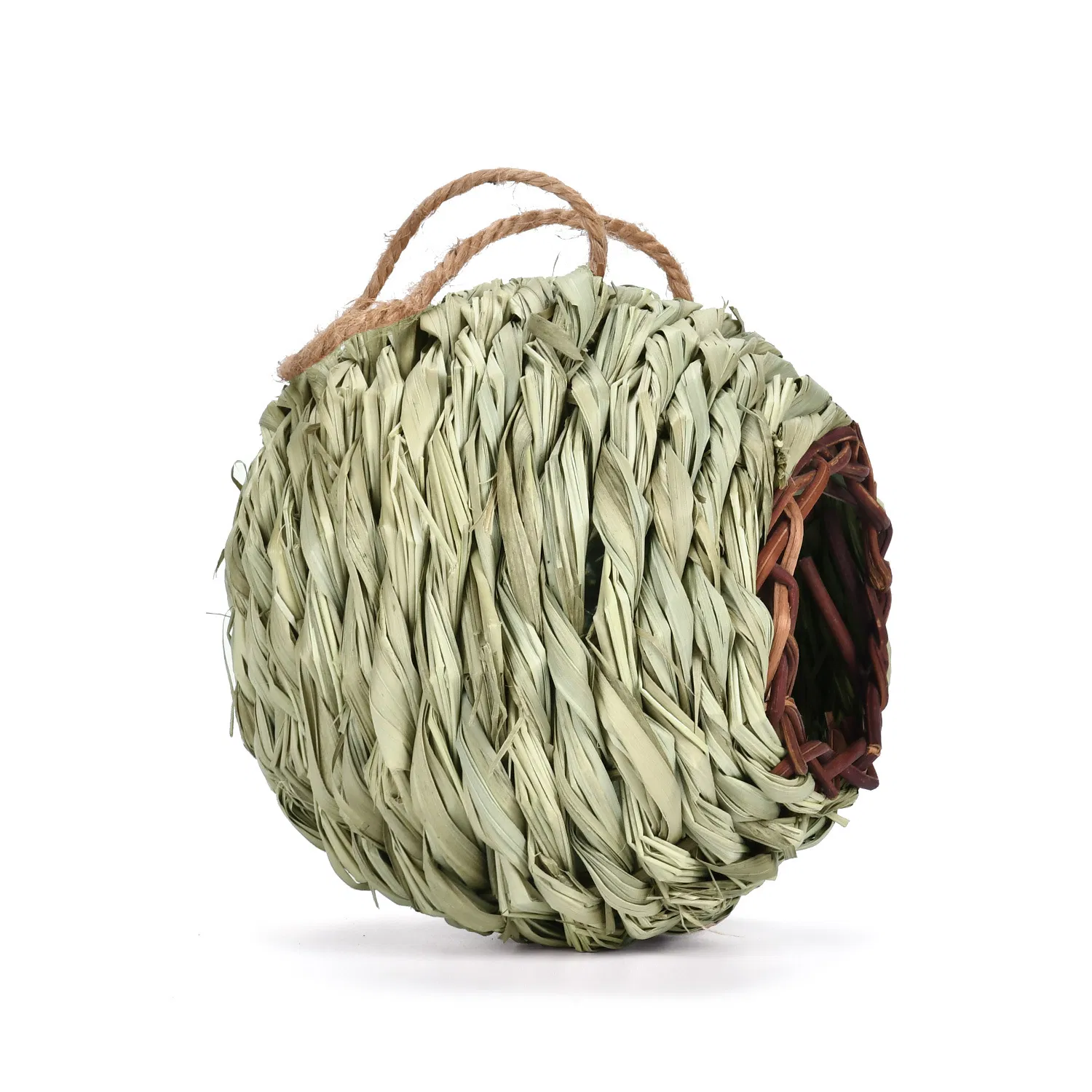 Handmade Spherical Bird Nest – Creative Woven Bird House for DIY Crafts, Gardening & Educational Decor