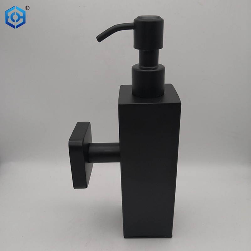 Black Square Design Ss 304 Stainless Steel Hand Liquid Soap Dispenser