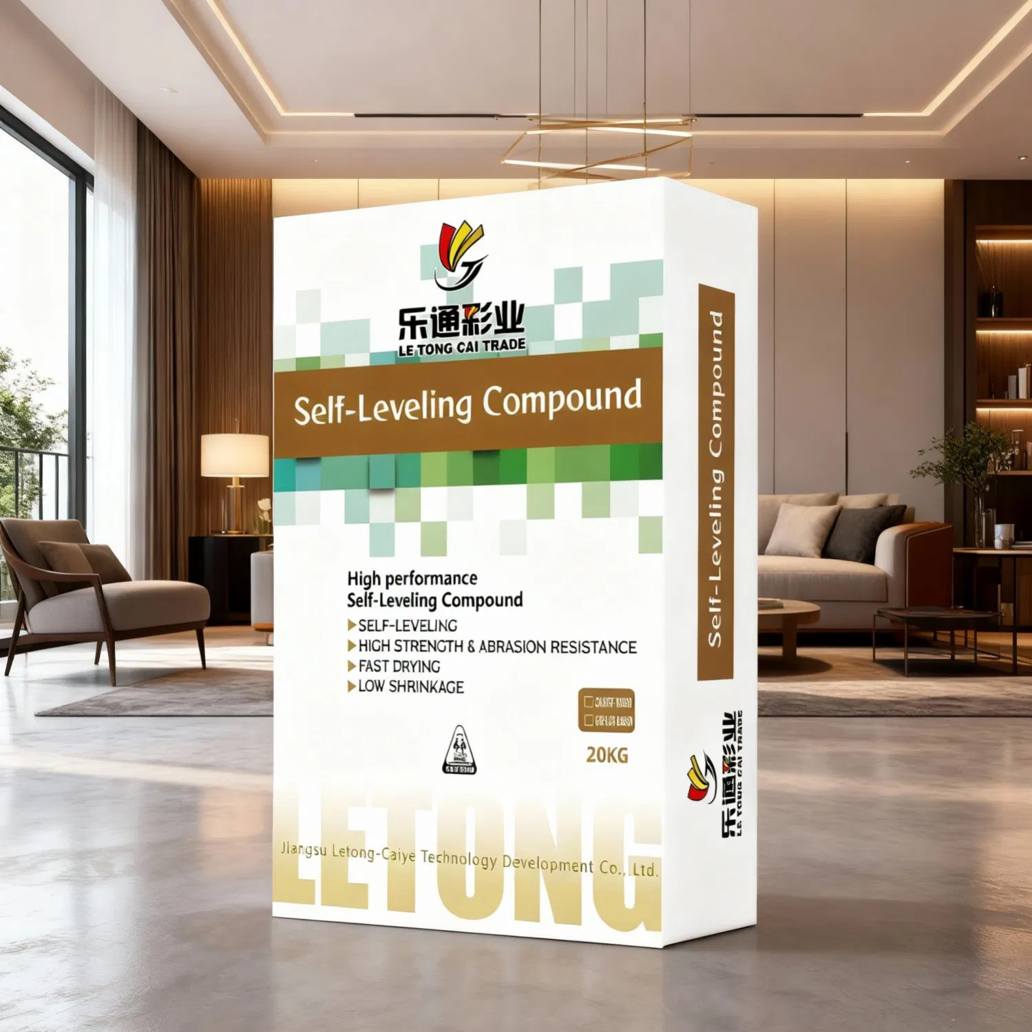Ultralow Shrinkage Cement Based Self Leveling Floor Compound Maintains Dimensional Stability Without Curling Edges