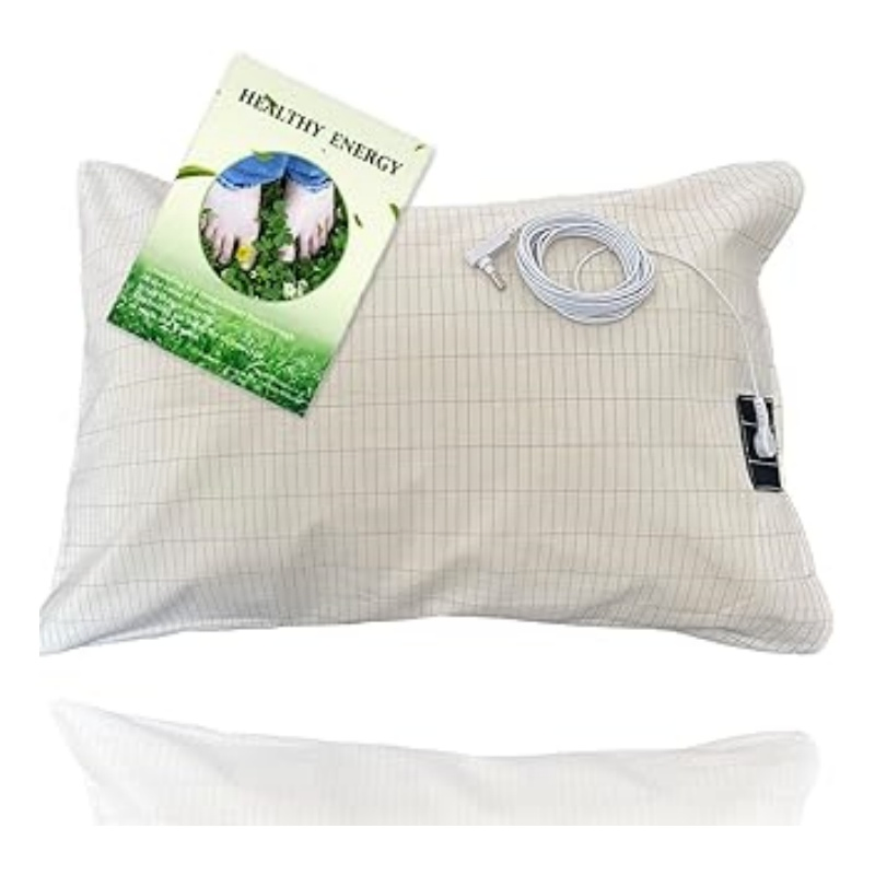 Sleep Revitalizer: Opulent 5% Silver Fiber-Embedded Cotton Grounding Pillowcase - Elevates Sleep Quality, Alleviates Aches & Pains