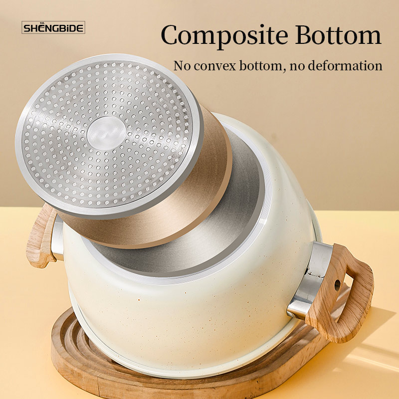 New Design Color Aluminum Cookware Stockpot Mini Soup Pot with Glass Lid