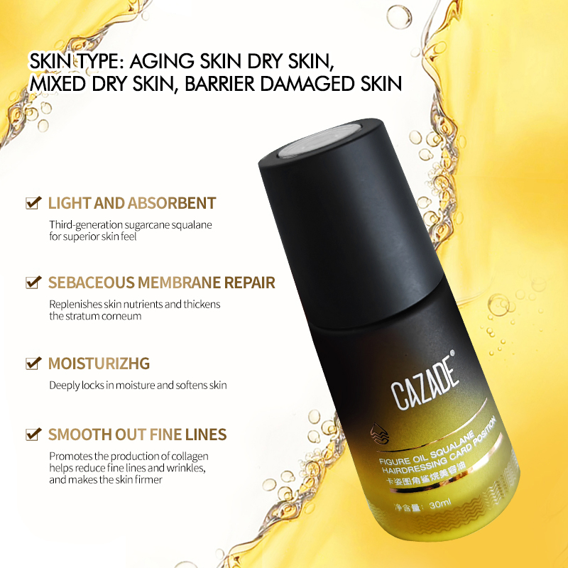 OEM/ODM Custom Lightweight Hydrating Facial Serum Deep Hydrating Squalane Skin Essence Oil
