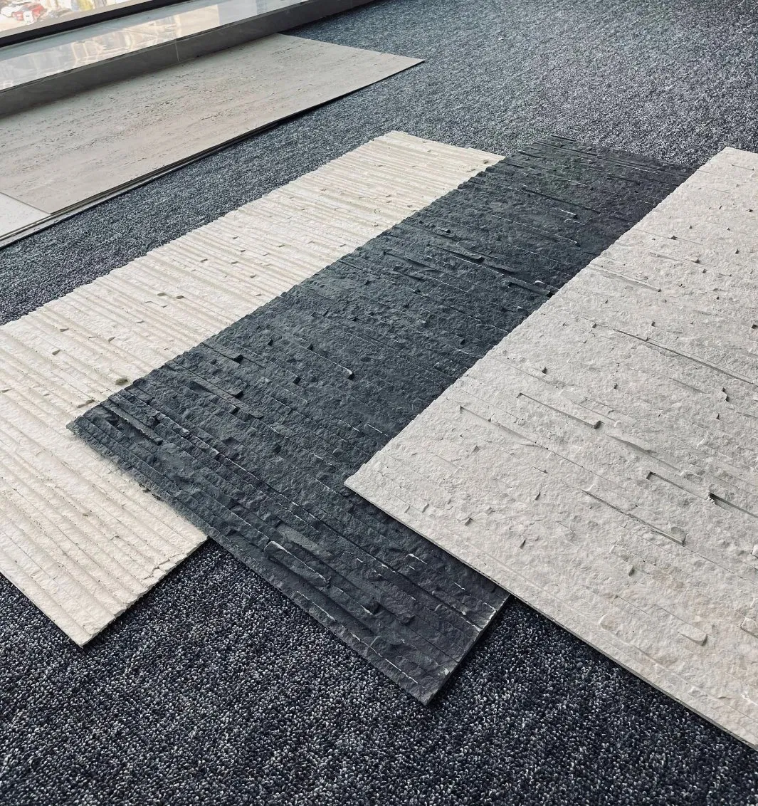 European American Style Tiles Yellow Soft Ceramic Faux Stone Wall Panel Stone Villa Exterior Wall Artificial Stone Flexible Wall Panel for Ceiling