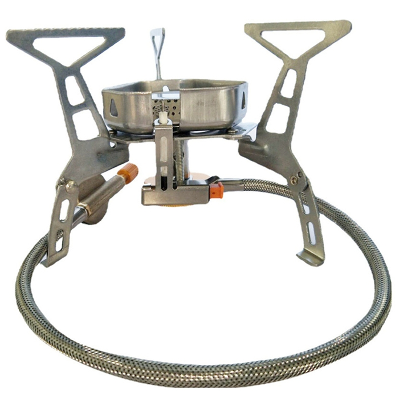 China Manufacturer Outdoor Kitchen Cooking Cast Iron Gas Burner Portable Camping Stove