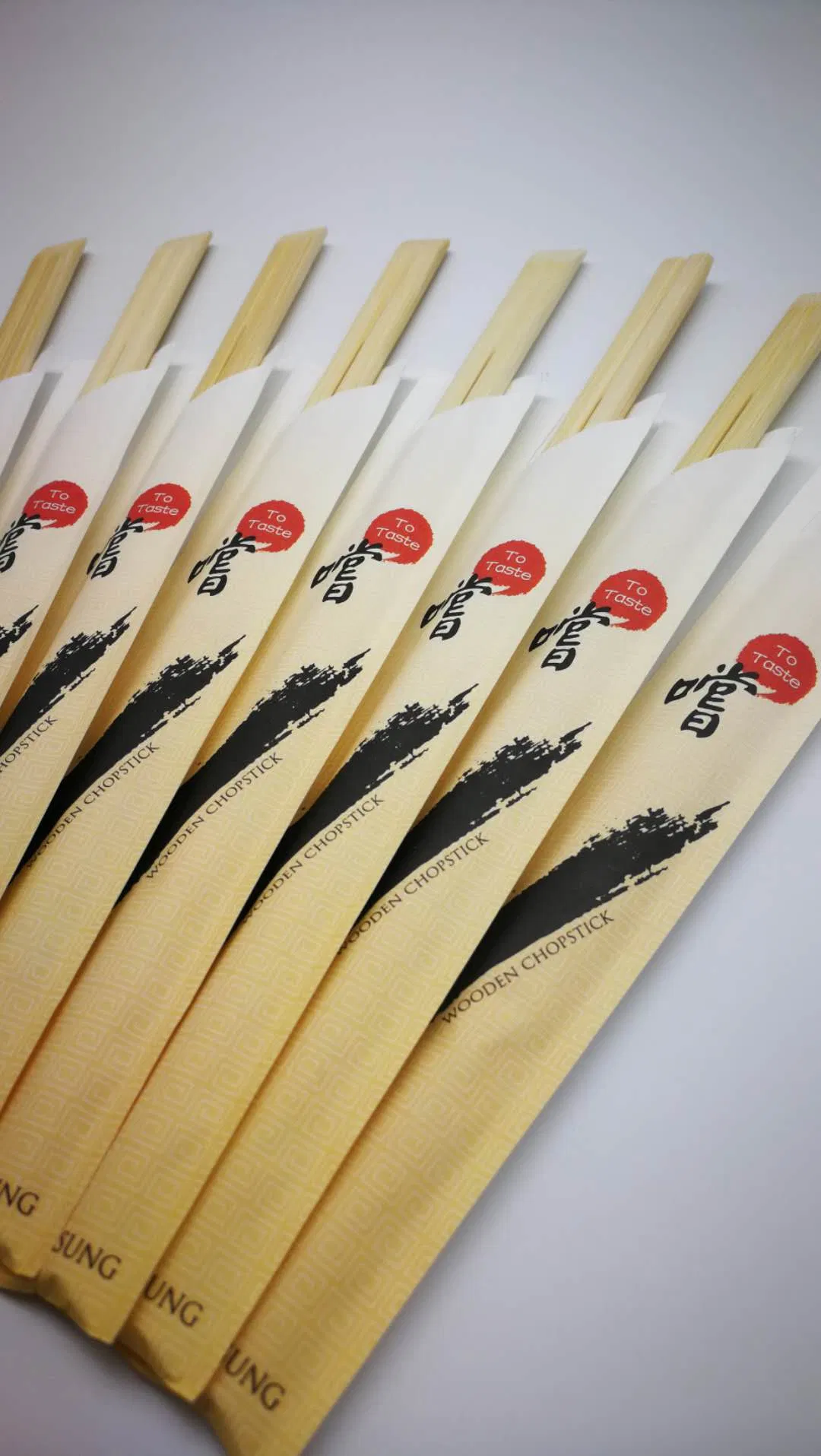 Wholesale Prices Bulk Disposable Bamboo Chopsticks with Paper Wrapper