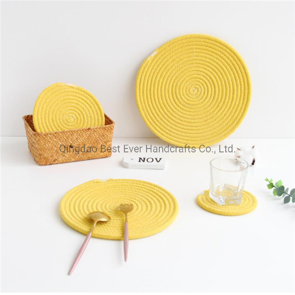 Woven Coasters Hot Pads Mats for Drink Home Kitchen