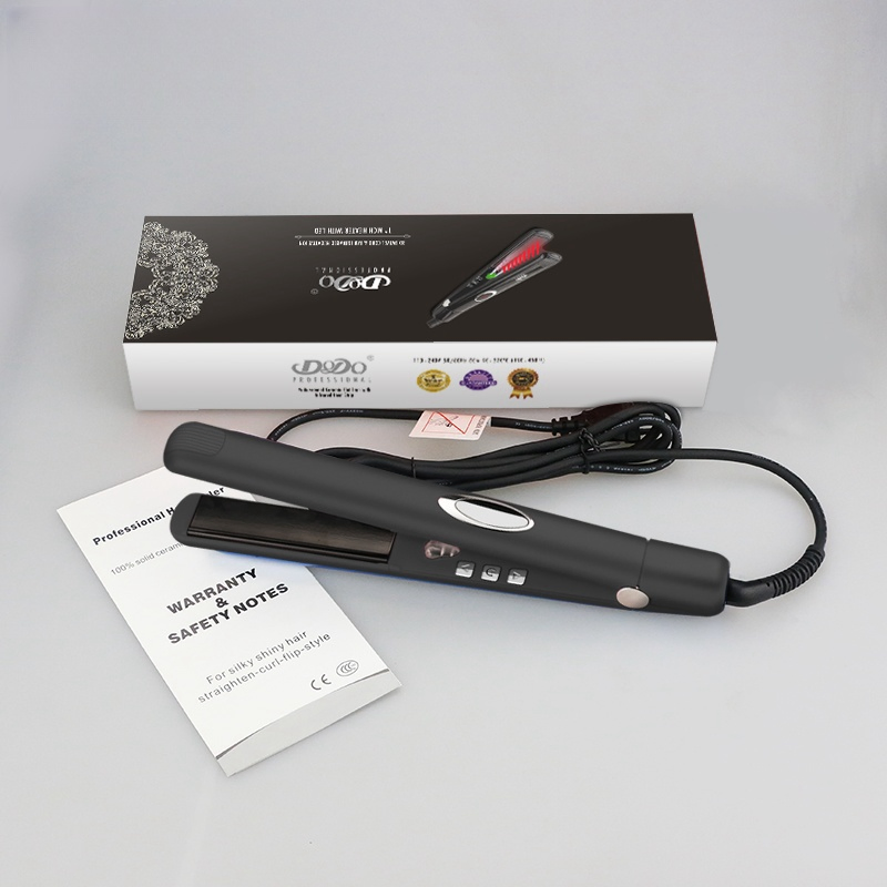 Professional Hair Dressing Tool Mch Plate LED Display Hair Straightner Infrared Flat Irons