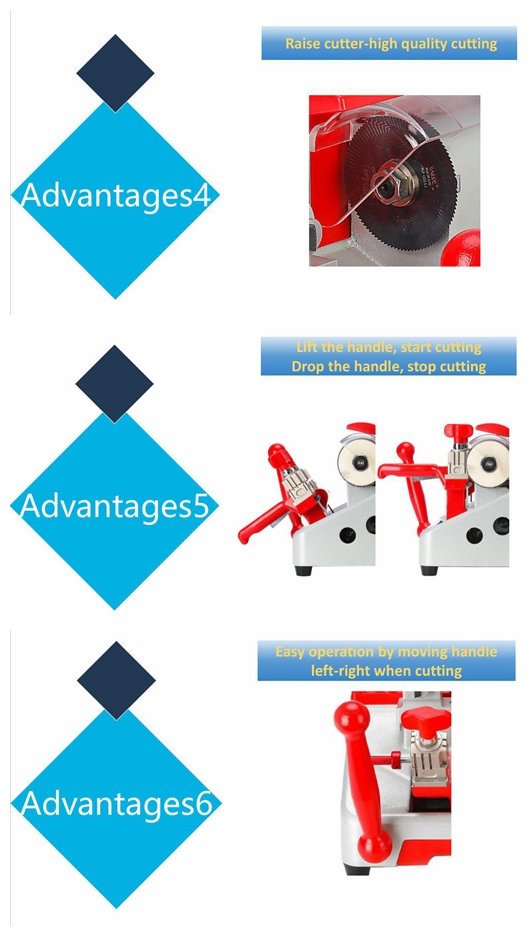 Csh006 Professional Key Cutting Machine for Flat Keys Cylinder and Car Locks and Cruciform Keys