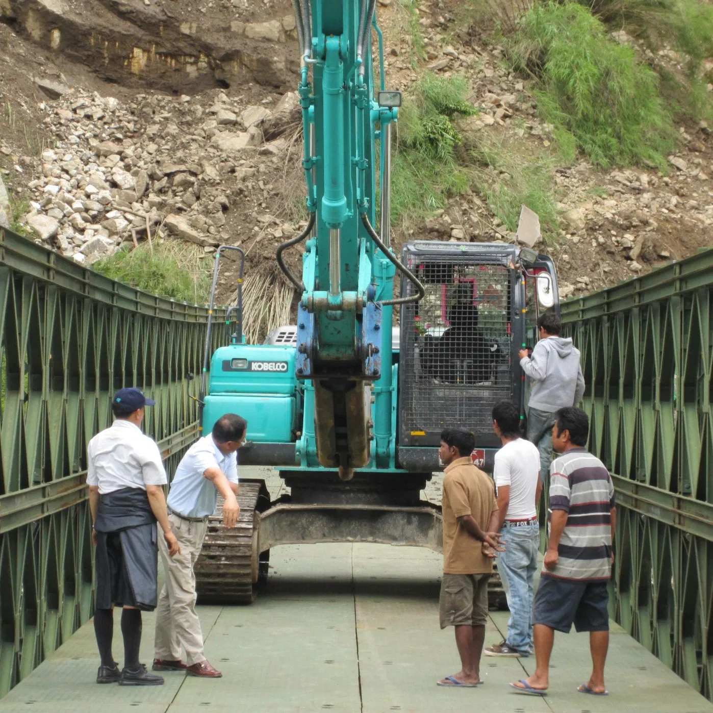 Innovative Galvanized Steel Structure Double Truss Pedestrian Prefabricated Bailey Bridge for Foot Traffic Military/Emergency