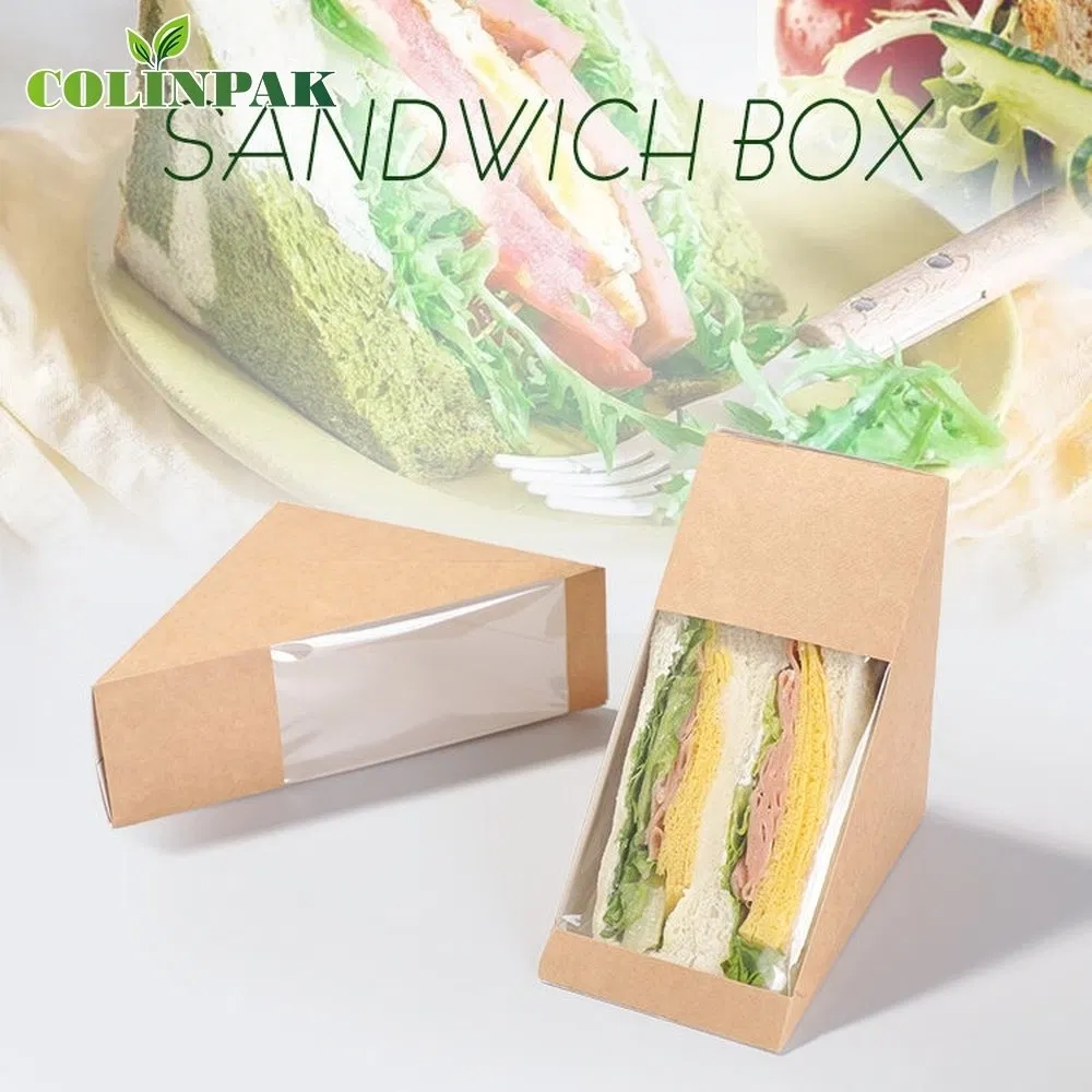 Oil Resistant Highly Compressive Paper Packaging Sandwich Box for Outdoor Picnic