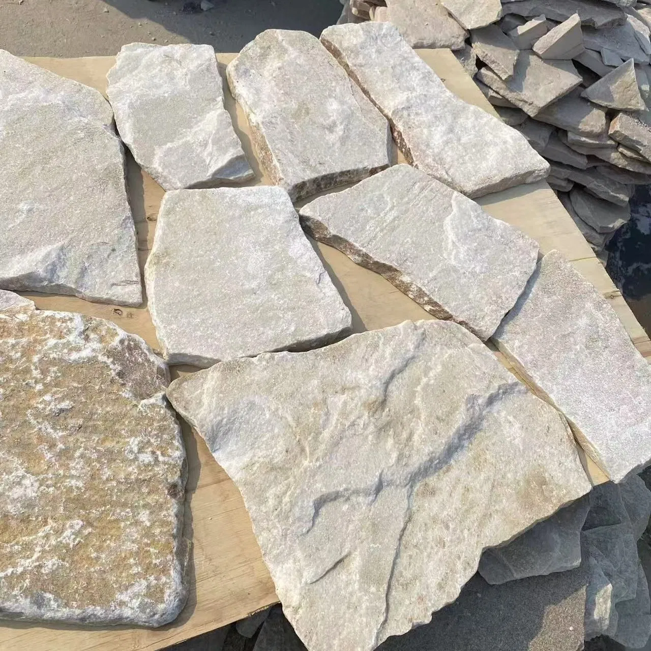 Natural Slate Loose Stone for Garden Landscape Outdoor Project Ls004