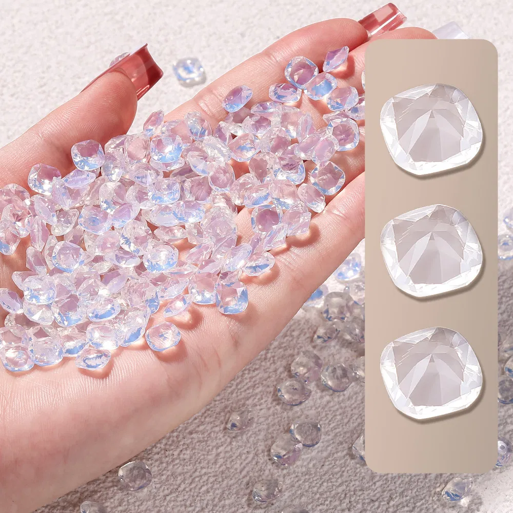 The New Transparent Round and Square Nail Ornament