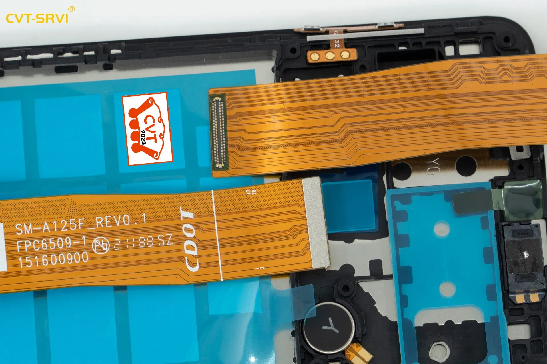 Оригинальный дисплей CVT для Samsung A12/A25/S23 Fe с рамкой