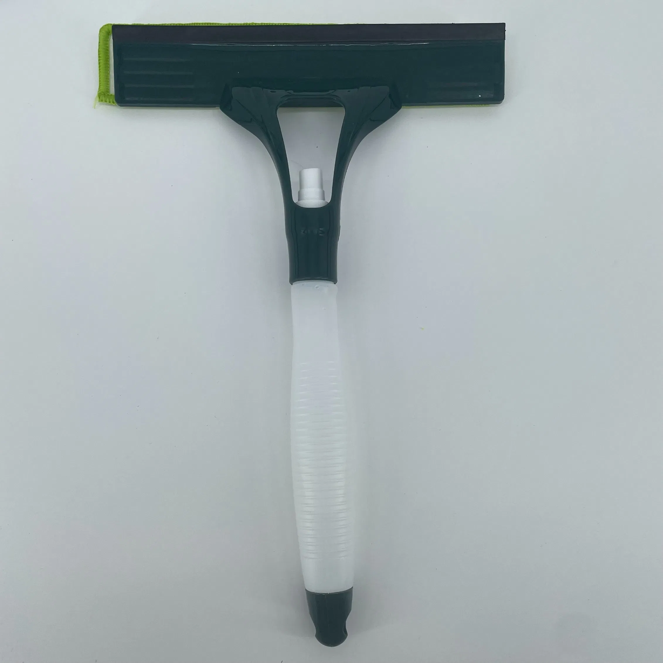Double Use Cleaning Squeegee with Spray Bottle Glass Window Cleaner with Microfiber Pad