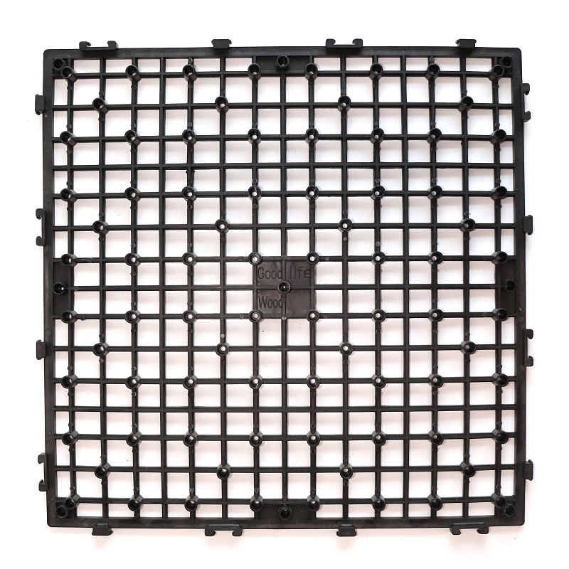 Snap-in Easy Click Recycled Grid Design Interlock Decking Plastic Base