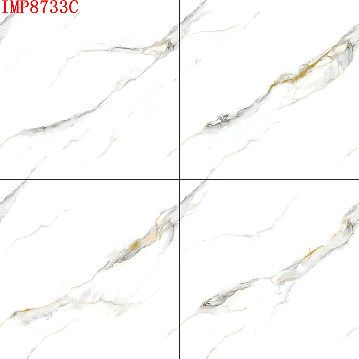 Полированная плитка 60x60 см Carrara White для пола и стен