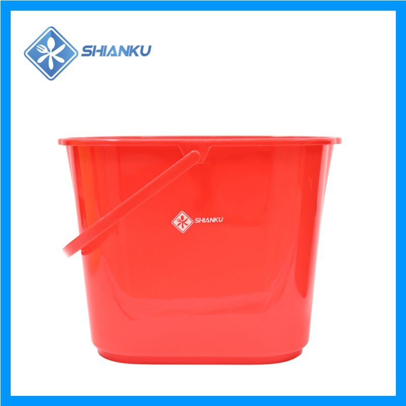 Shianku Food Grade 14L Graduated Plastic Cleaning Mop Water Bucket