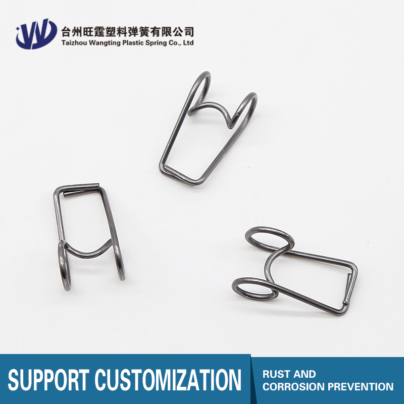 Customized Steel Wire Plastic Clothes Clips Two Laps Torsion Spring for Clothespins