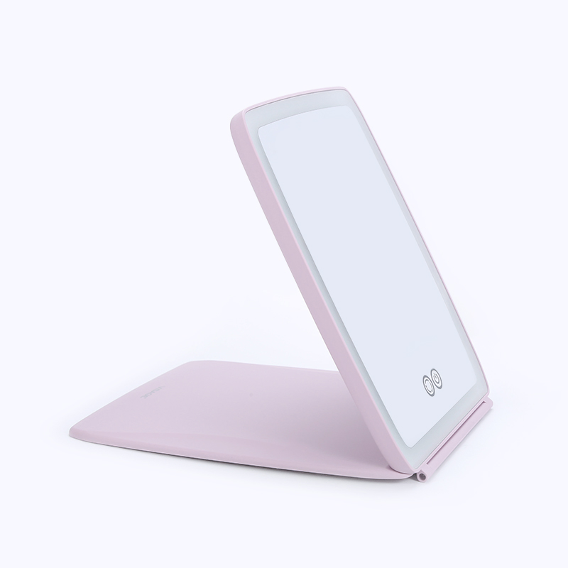 Chargeable Travel Makeup Vanity Mirror with LED Lights Portable Lighted Makeup Beauty Mirror LED Table Mirror Gmx1608