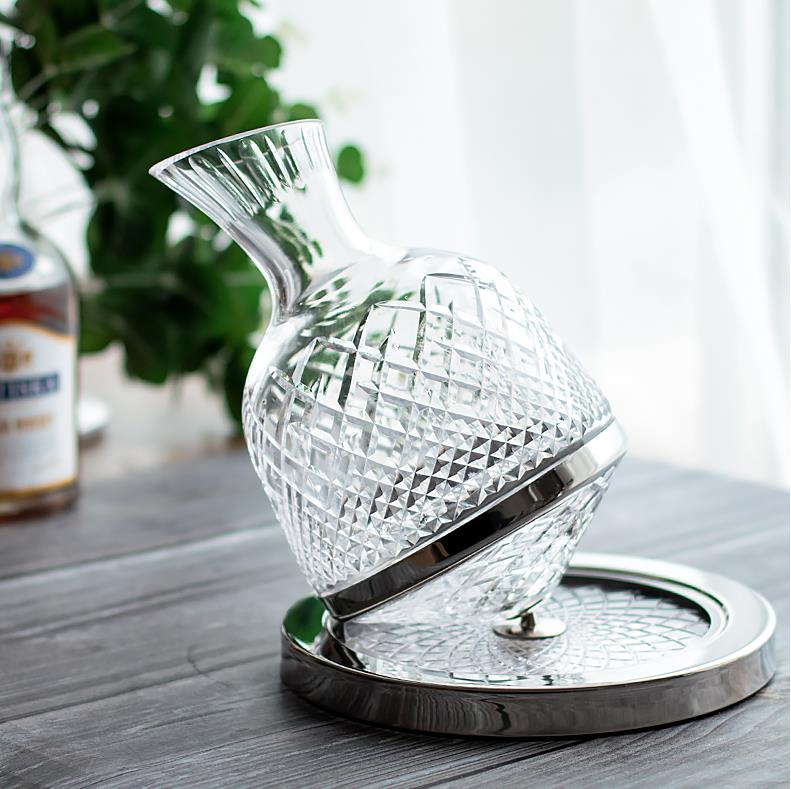 Crystal Glass Wine Measuring Pitcher Decanter Glass Wine Decanter with Gift Box