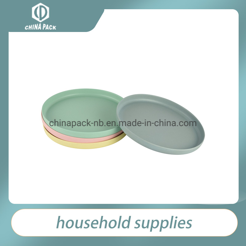 Biodegradable Bamboo Dishes Set Melamine Bamboo Fiber Kids Custom Dinner Plate