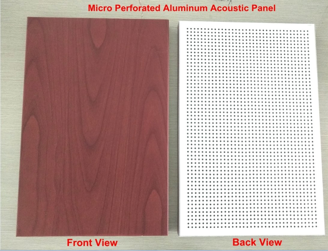 Office Conference Hall Acoustic Ceiling Board Aluminum Micro Perforated Acoustic Panel