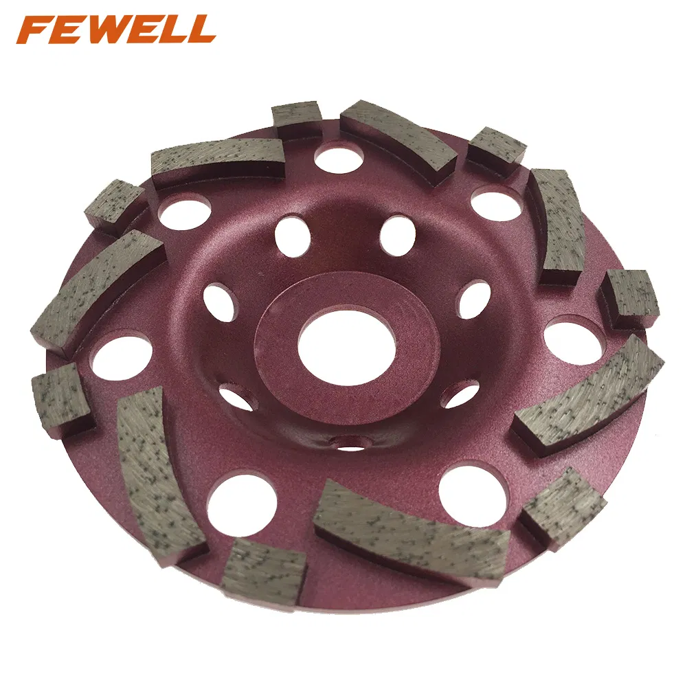 Cold Press 5inch Sintered 125*22.23 Diamond Segmented Diamond Grinding Cup Wheel for Concrete Stone