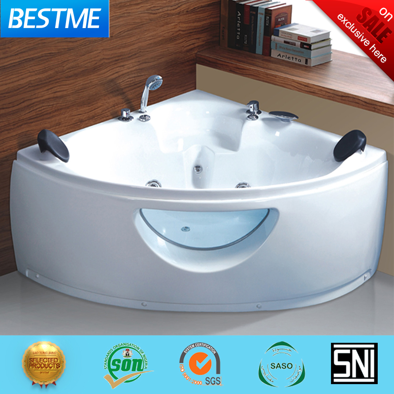 Угловая акриловая ванна с гидромассажем и аэромассажем KB-362