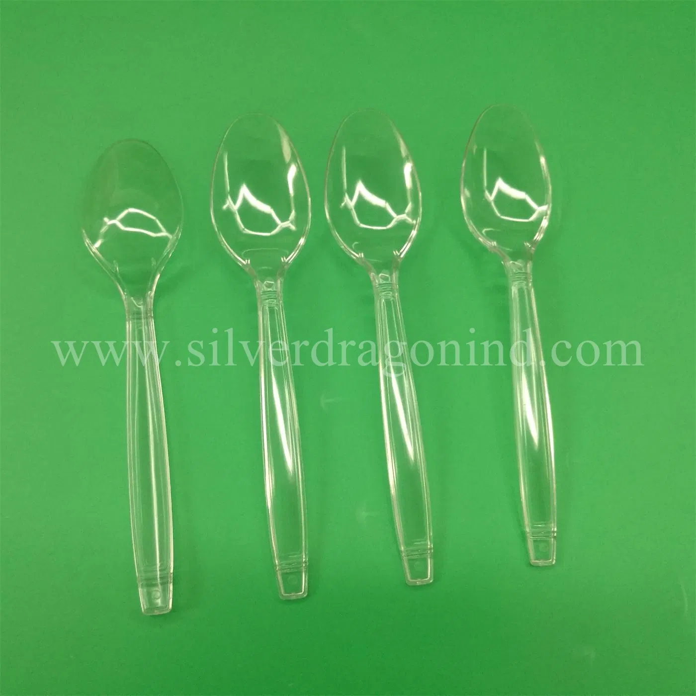 Custom Clear Transparent Plastic PS Disposable Spoon Cutlery