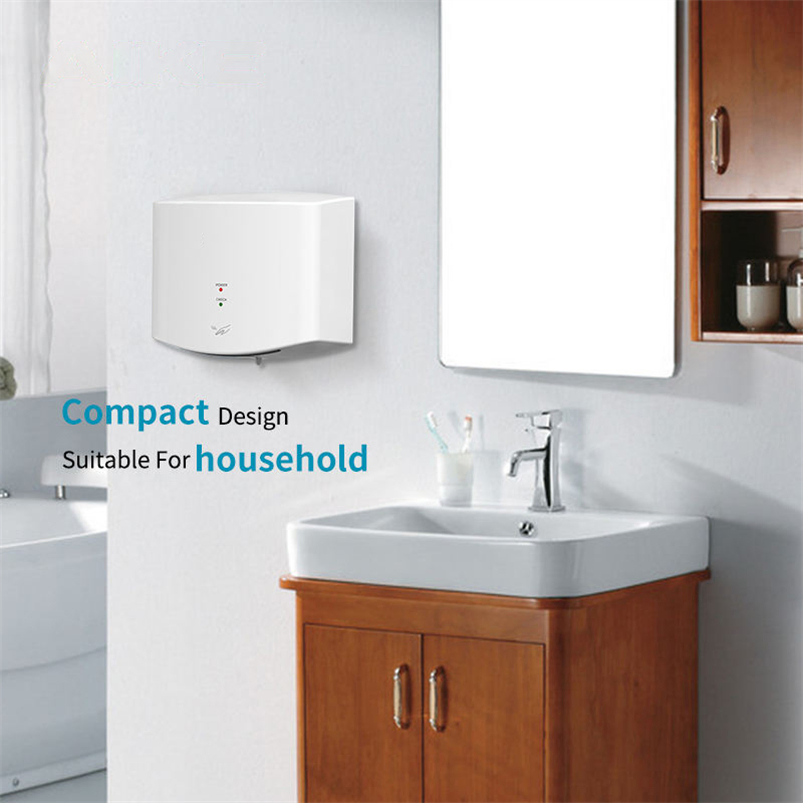 Automatic High-Speed Air Hand Dryer: Efficient Commercial ABS Dryer for Hotel with Quick Dry, Energy-Saving Technology, Intelligent System, Removable Filter