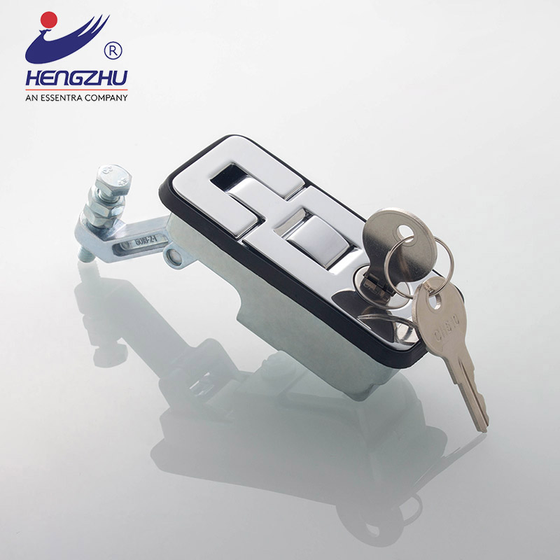 Hengzhu Ms6018z-2-1 Truck Electrical Panel Trigger Latch Push Button Door Lock Zinc Alloy Compression Lever Lock
