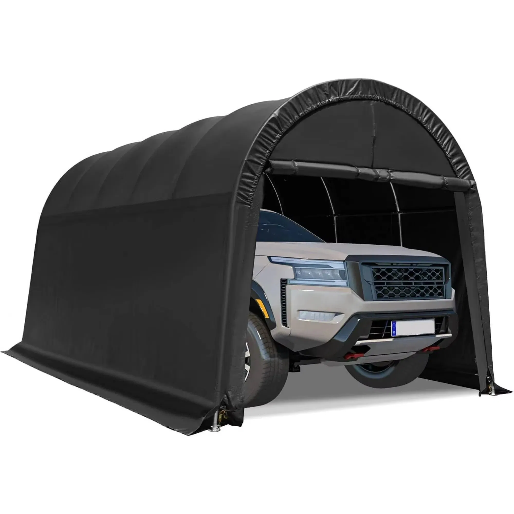 Black 10FT X 20FT Shelter Outdoor Carport Portable Garage