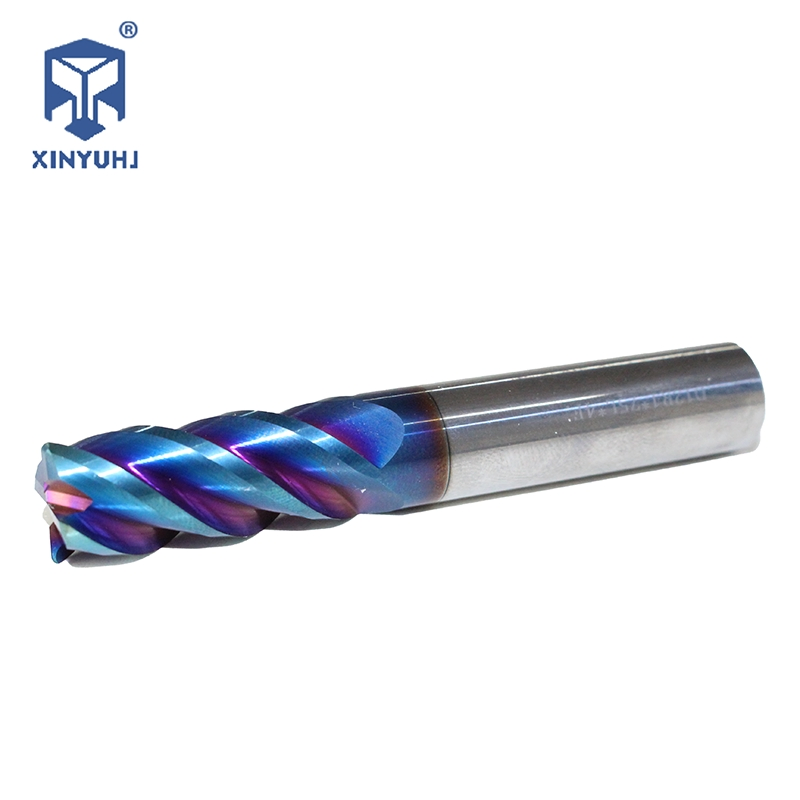 Blue Round Nose Carbide End Mill