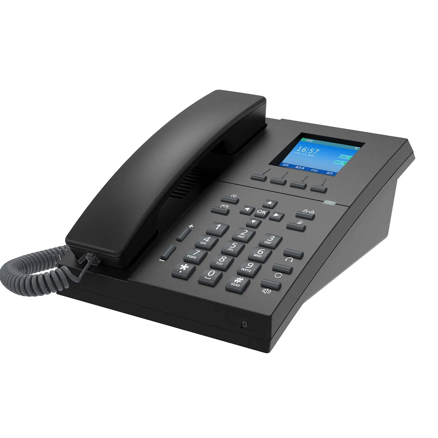 High Quality Color Screen Phone VoIP Phone WiFi & Poe Network IP Telephone