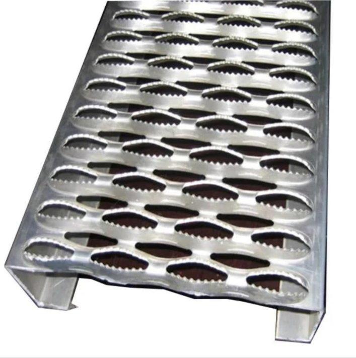 Non-Slip Safety Serrated Walkway Grip Strut Diamond Steel Plank Grating Panel