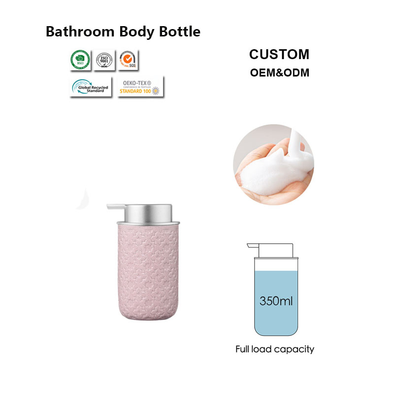 Eco-Friendly Reusable Bathroom Ceramic Bottle for Sustainable Hotel Bathroom Supplies