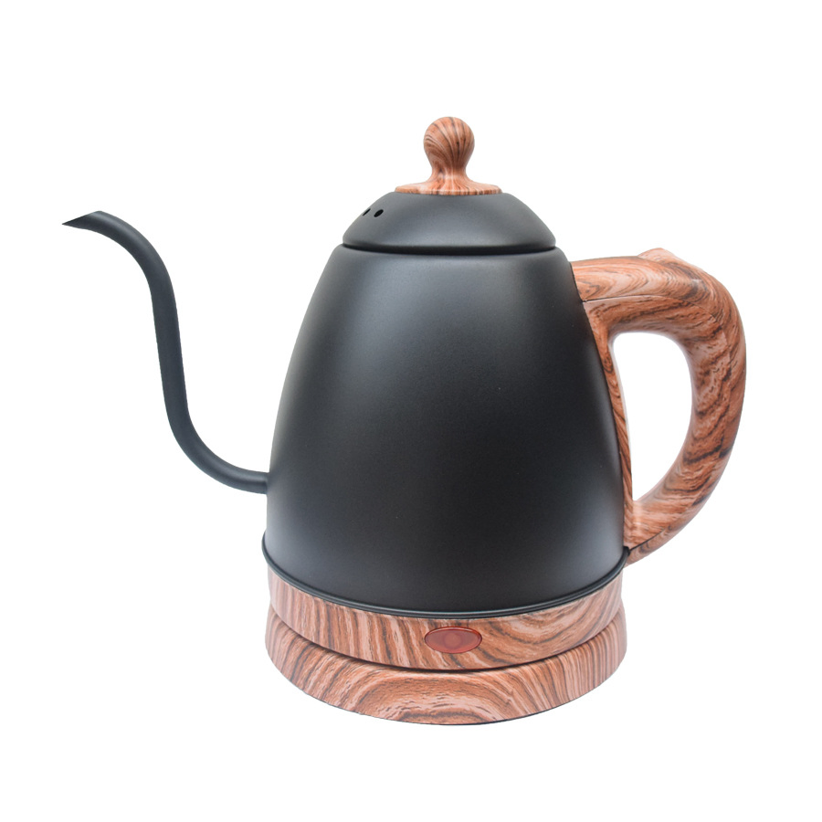 1.2L Electric Kettle - Long Spout, Goose Neck, 201/304 Stainless Steel Inside, Color Painted Outside