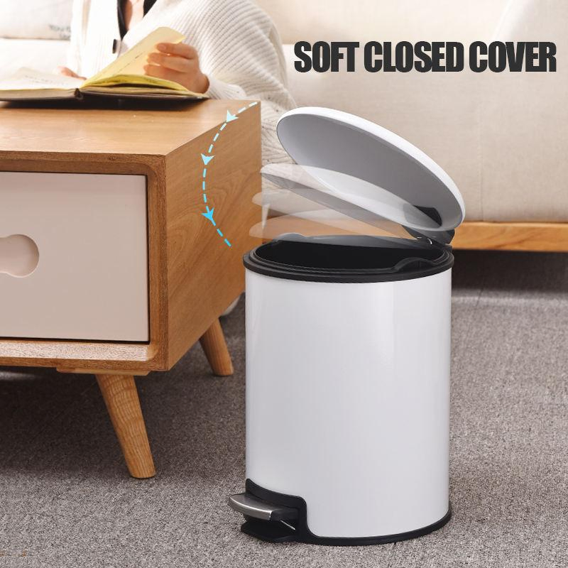 Мусорное ведро 5 л с педалью, нержавеющая сталь