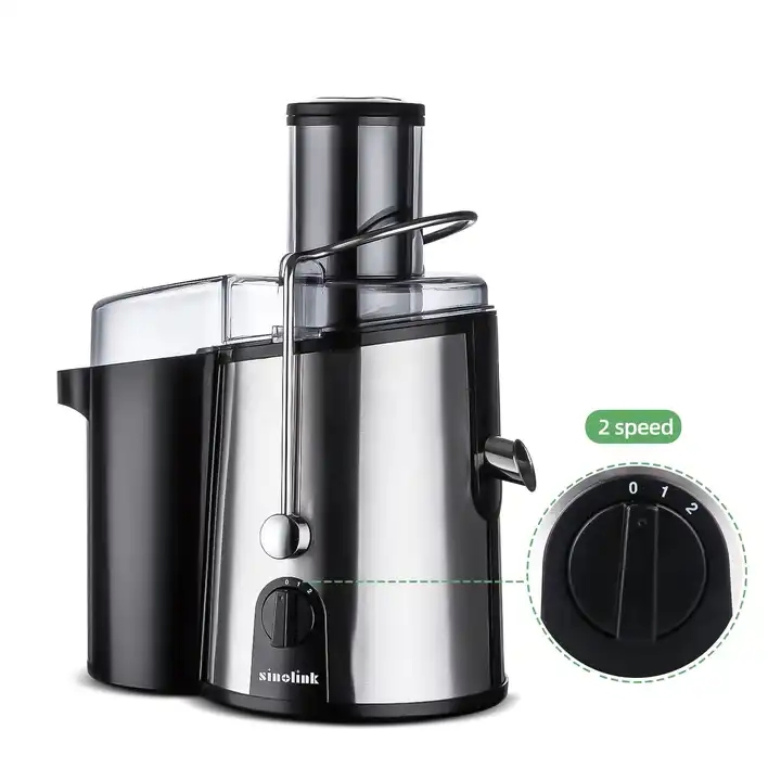 Stainless Steel Housing High Power Big Mouth Centrifuge Juicer