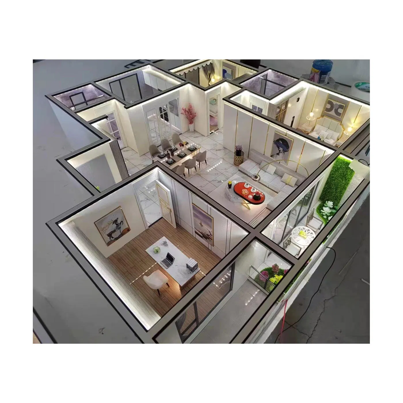 Professional Custom Modern Residential Interior Space Miniature Scale Model