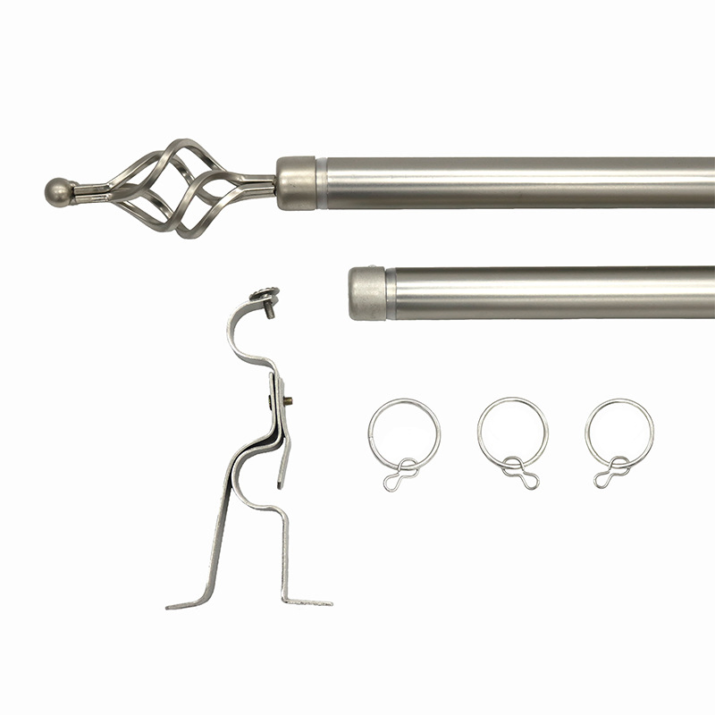 16mm-19mm Double Adjustable Curtain Rod New Design Extendable Metal Curtain Rod Wholesale