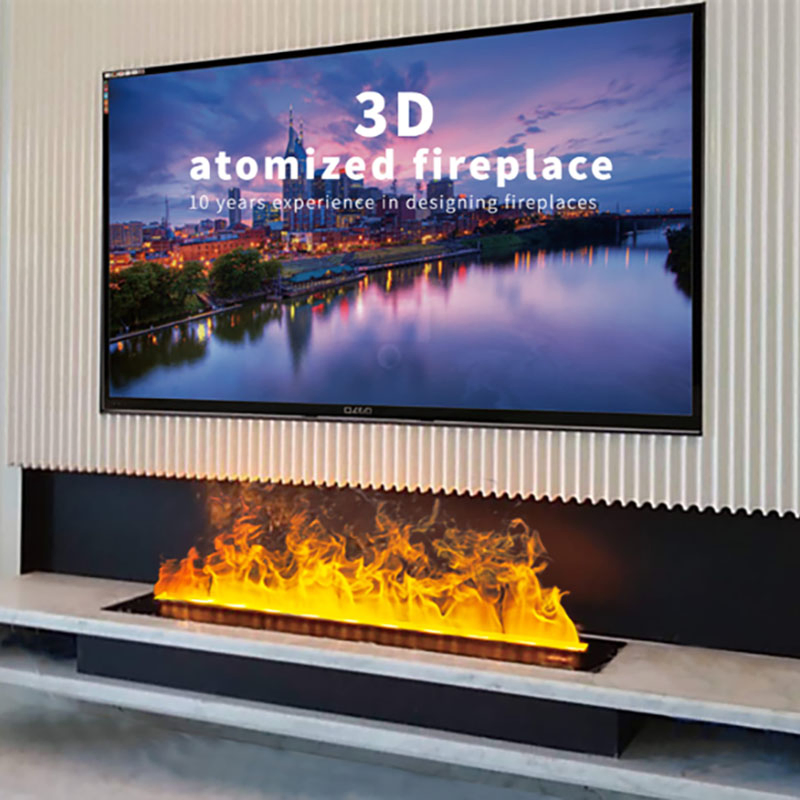 2026 Remote Control Metal Electric Fireplace with Multi Color LED Flame
