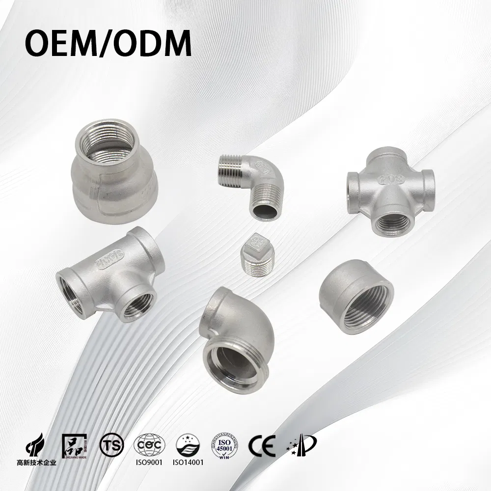 Stainless Steel 201/304/316 High Pressure Thick-Walled Pipe-Fittings Cross for Piping System