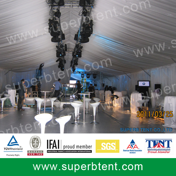 Aluminum Frame White Party Tent Foshan Factory Customizable