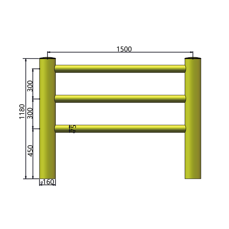 Anti-Collision Stand Column Collision Protection Barriers