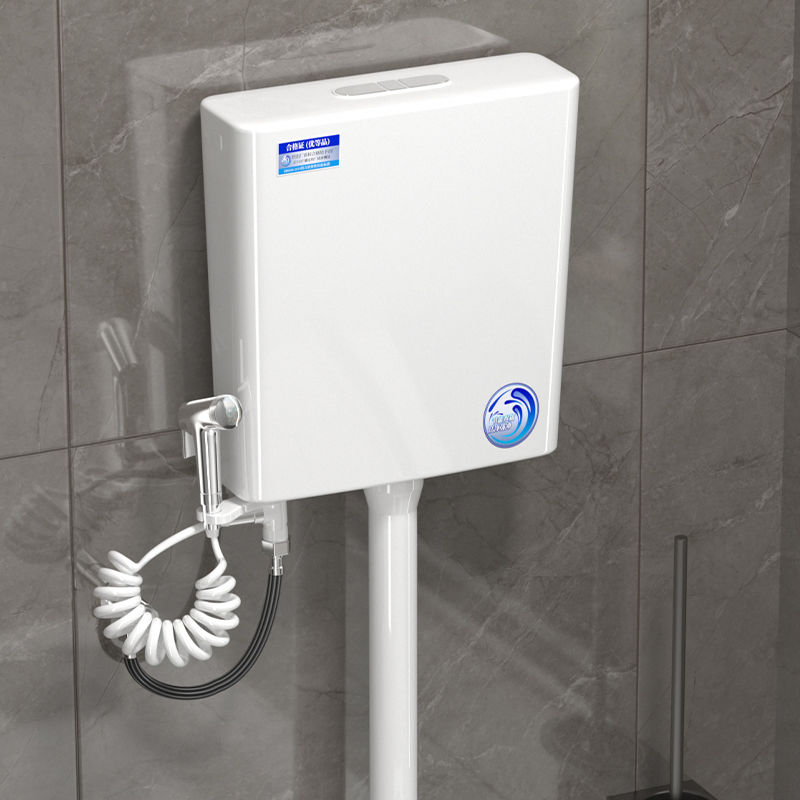 New Fashion Wall Hung Plastic Cistern Two Flush Toilet Water Tank