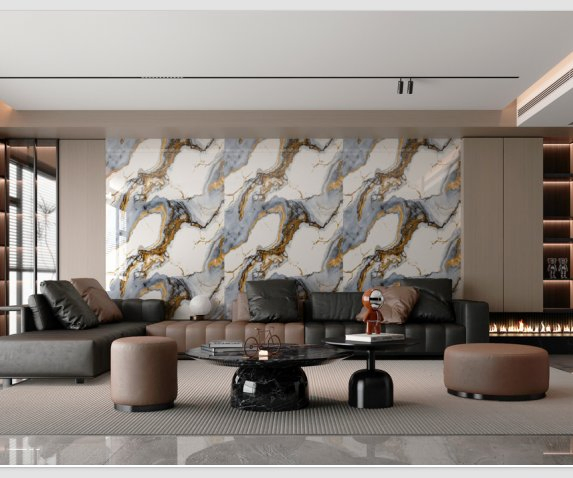 Waterproof 3D Marble PE Foam Wall Stickers for Home
