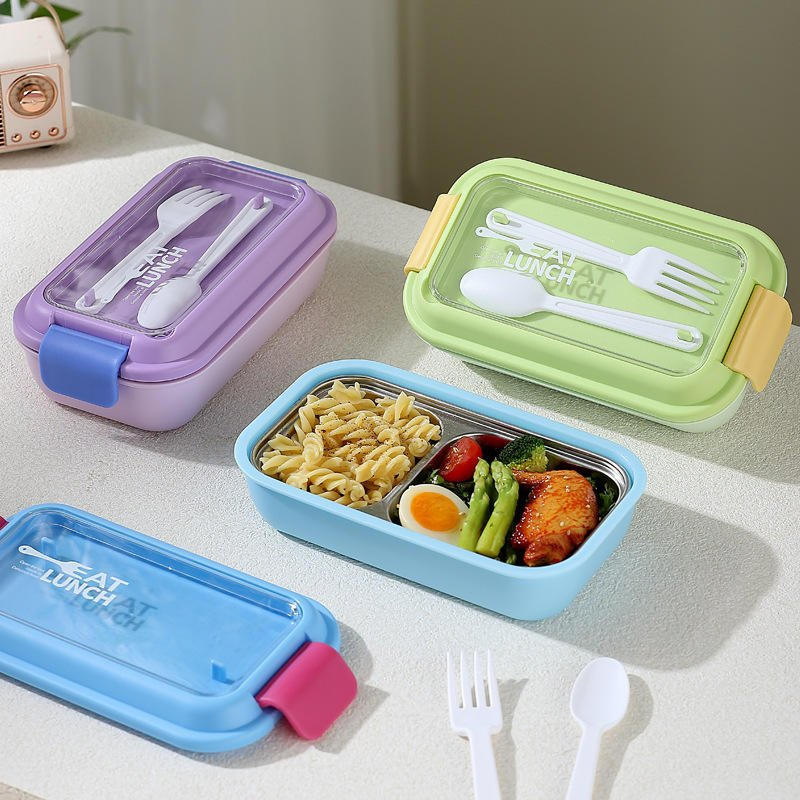 Portable Food-Grade PP Bento Box with Compartmentalized Lunch