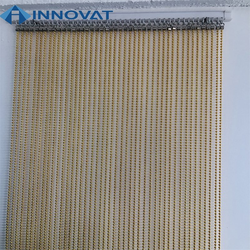 Decorative Metal Beaded Curtain / Metal Beaded Shower Curtains/ Ball Chain Curtain