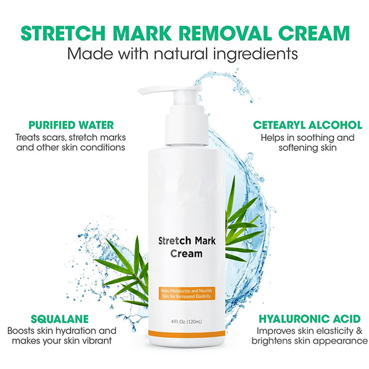 Private Label Natural Moisturizer Cream Advanced Stretch Mark Removal Cream